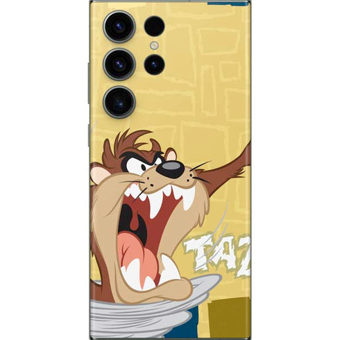 Looney Tunes Tasmanian Devil Swirl Cream Galaxy Skins